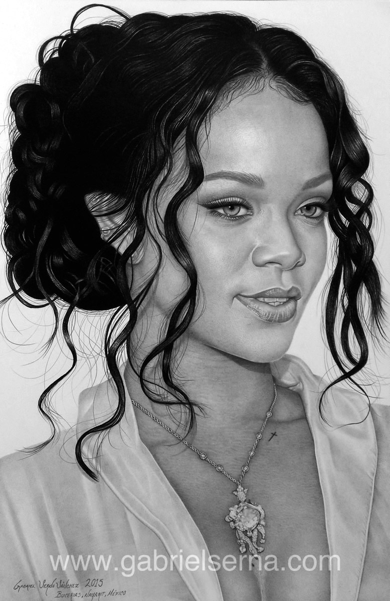 Rihanna - Pencil Drawing